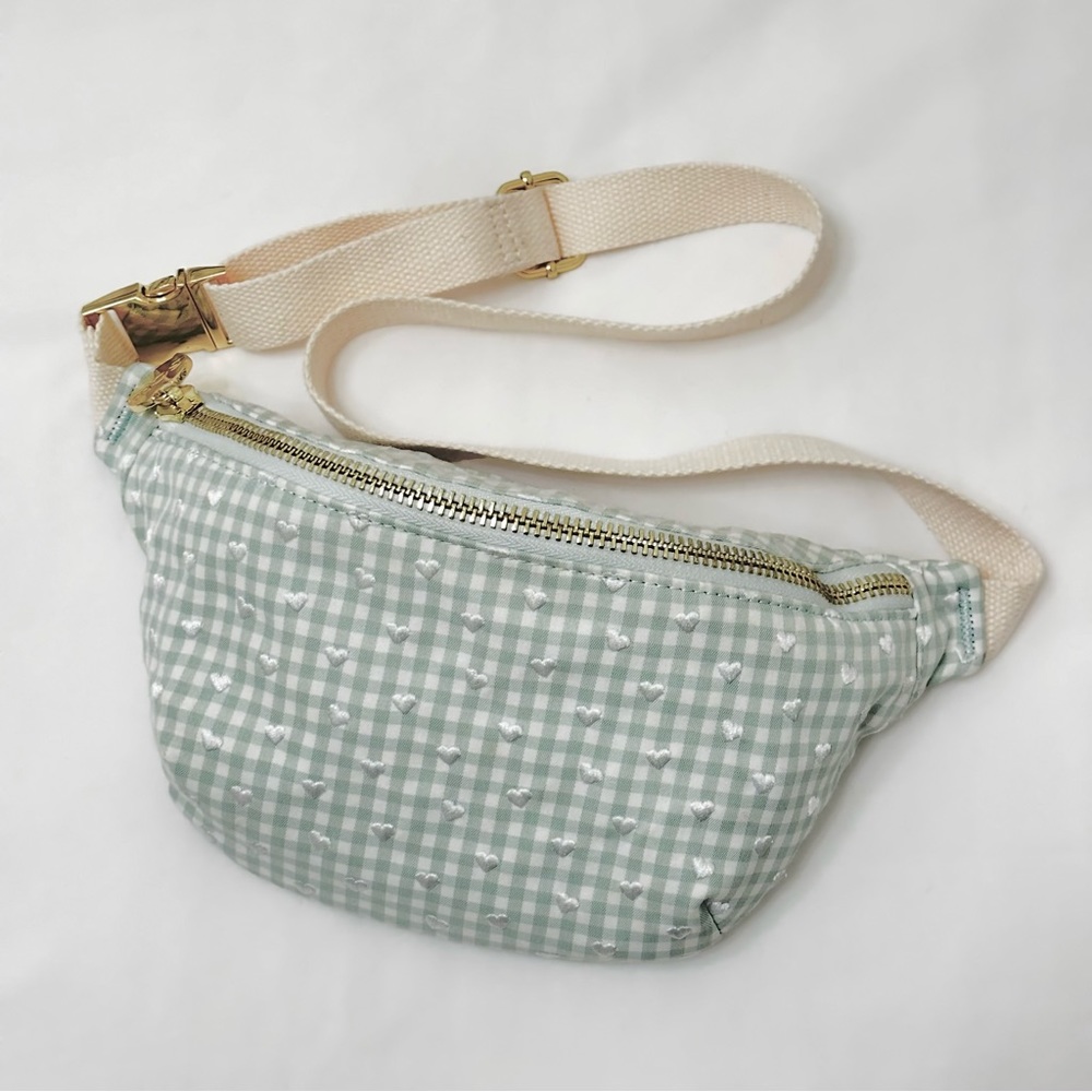 Stoney Clover Lane Lush Heart Sweet Summer Gingham Fanny Pack